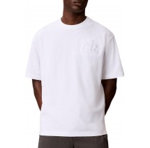 CALVIN KLEIN JEANS 16S AUG CALVIN KLN TRVL GRAPH T-SHIRT ΜΠΛΟΥΖΑ ΑΝΔΡΙΚΗ BRIGHT WHITE