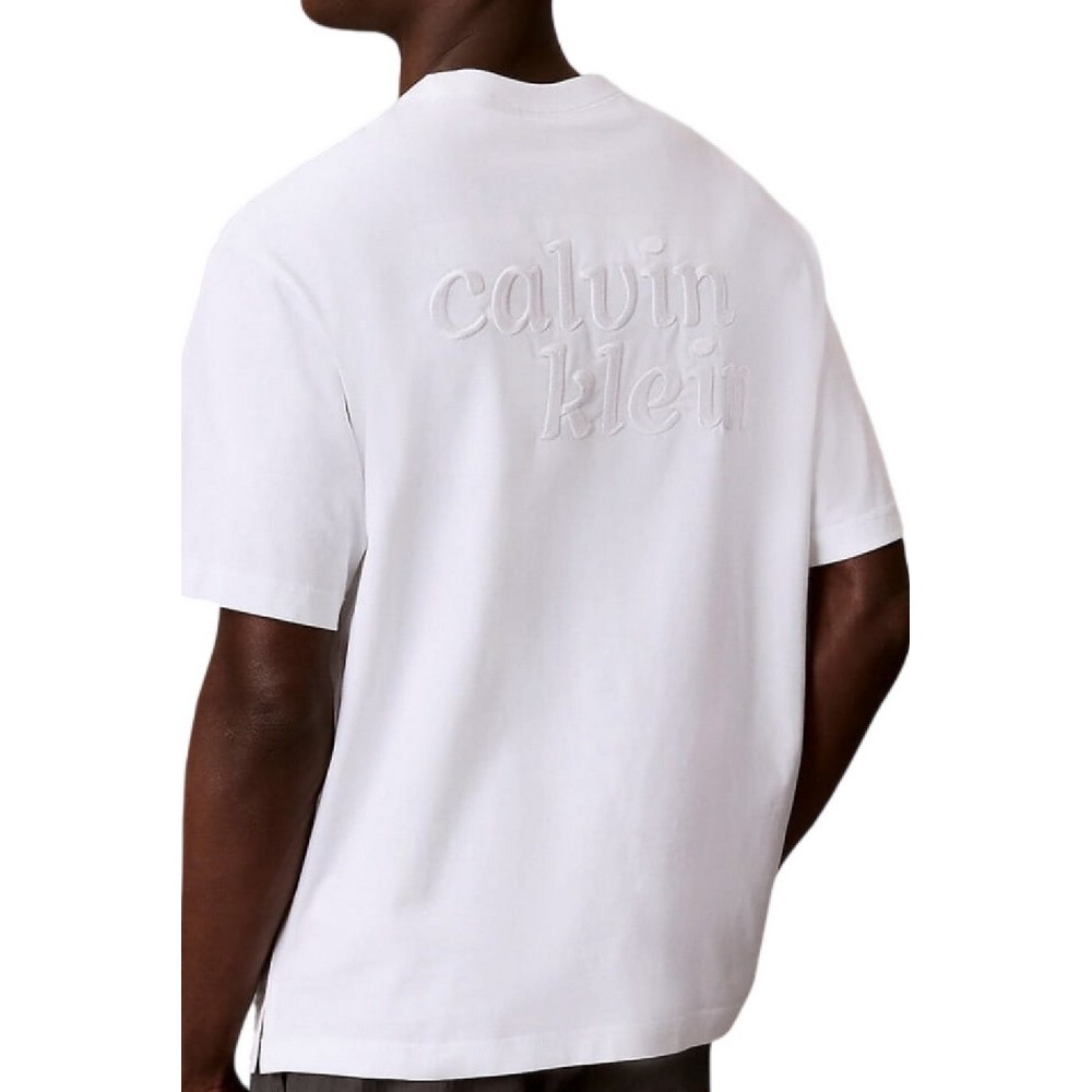 CALVIN KLEIN JEANS 16S AUG CALVIN KLN TRVL GRAPH T-SHIRT ΜΠΛΟΥΖΑ ΑΝΔΡΙΚΗ BRIGHT WHITE