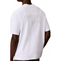 CALVIN KLEIN JEANS 16S AUG CALVIN KLN TRVL GRAPH T-SHIRT ΜΠΛΟΥΖΑ ΑΝΔΡΙΚΗ BRIGHT WHITE