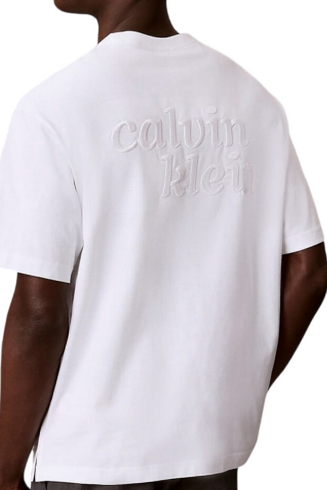 CALVIN KLEIN JEANS 16S AUG CALVIN KLN TRVL GRAPH T-SHIRT ΜΠΛΟΥΖΑ ΑΝΔΡΙΚΗ BRIGHT WHITE