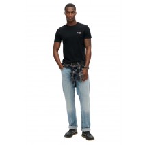 SUPERDRY D1 ESSENTIAL CONTRAST EMB T-SHIRT ΜΠΛΟΥΖΑ ΑΝΔΡΙΚΗ BLACK