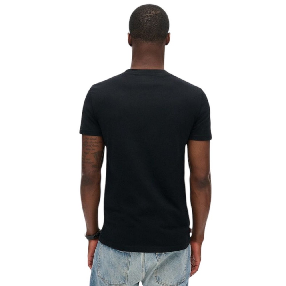 SUPERDRY D1 ESSENTIAL CONTRAST EMB T-SHIRT ΜΠΛΟΥΖΑ ΑΝΔΡΙΚΗ BLACK