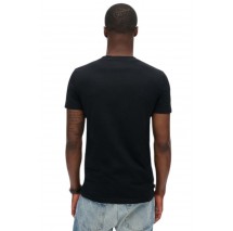 SUPERDRY D1 ESSENTIAL CONTRAST EMB T-SHIRT ΜΠΛΟΥΖΑ ΑΝΔΡΙΚΗ BLACK