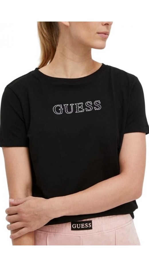 GUESS BRIANA T-SHIRT ΜΠΛΟΥΖΑ ΓΥΝΑΙΚΕΙΑ BLACK