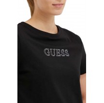 GUESS BRIANA T-SHIRT ΜΠΛΟΥΖΑ ΓΥΝΑΙΚΕΙΑ BLACK