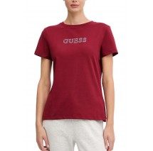GUESS BRIANA T-SHIRT ΜΠΛΟΥΖΑ ΓΥΝΑΙΚΕΙΑ WINE