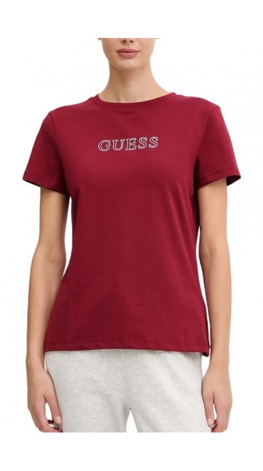 GUESS BRIANA T-SHIRT ΜΠΛΟΥΖΑ ΓΥΝΑΙΚΕΙΑ WINE