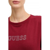 GUESS BRIANA T-SHIRT ΜΠΛΟΥΖΑ ΓΥΝΑΙΚΕΙΑ WINE