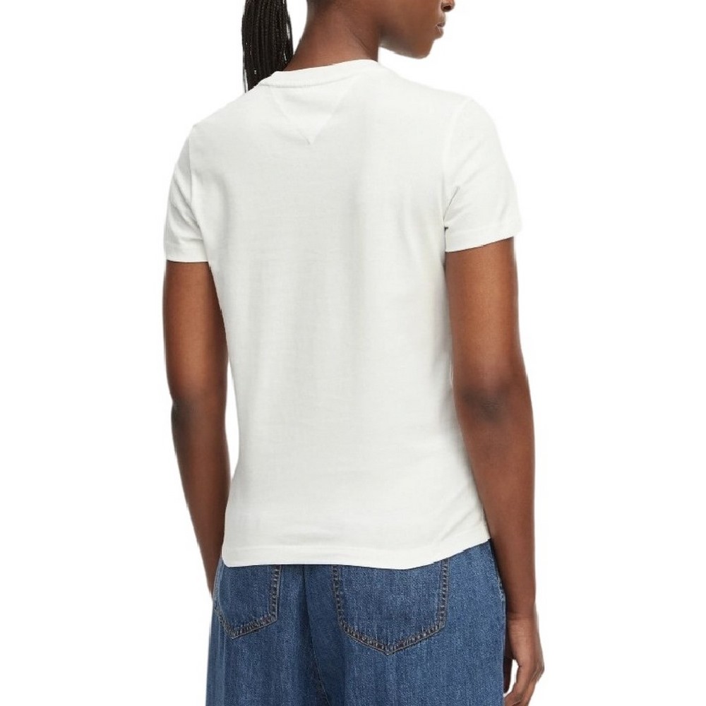 TOMMY JEANS REG BUBBLE TEE EXT T-SHIRT ΜΠΛΟΥΖΑ ΓΥΝΑΙΚΕΙΑ ECRU