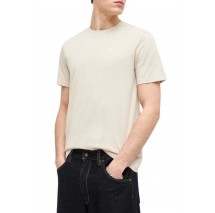 CALVIN KLEIN JEANS 30S CLASSIC BACK MONOLOGO T-SHIRT ΜΠΛΟΥΖΑ ΑΝΔΡΙΚΗ BEIGE