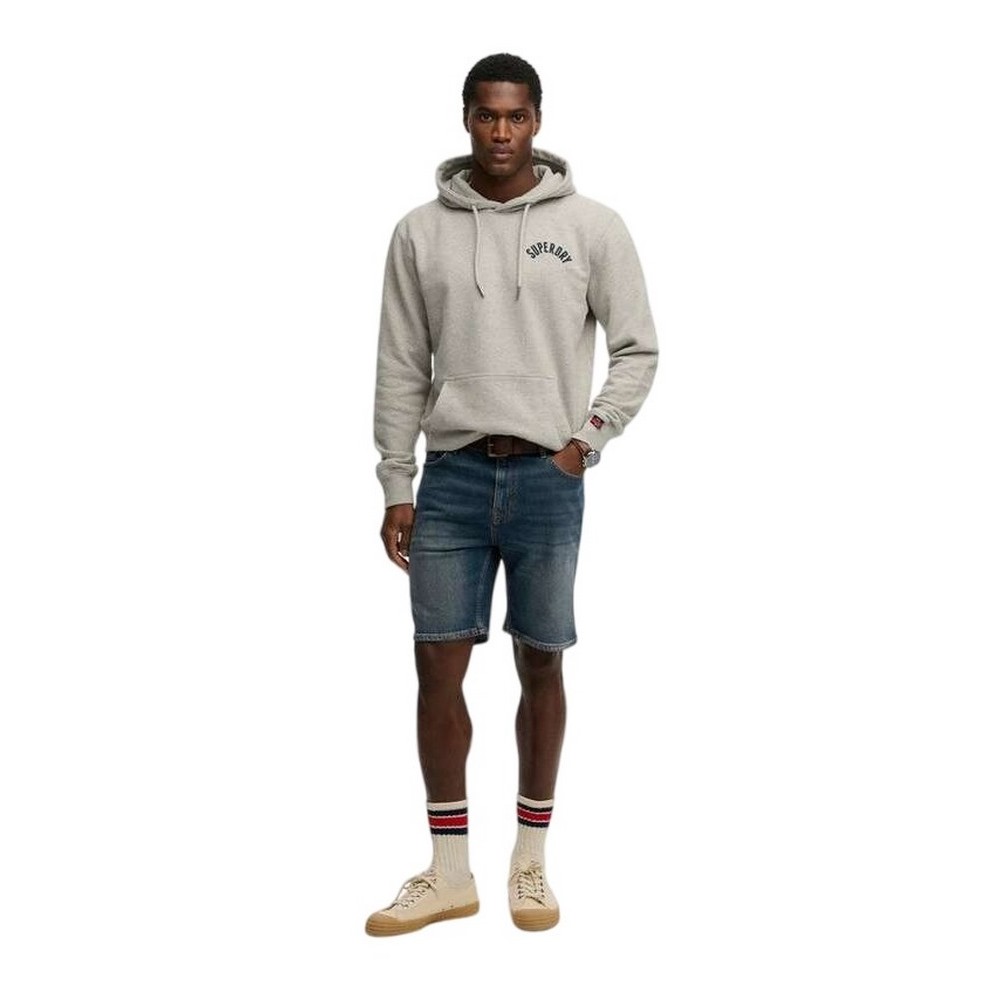 SUPERDRY D2 OVIN VINTAGE STRAIGHT SHORT ΤΖΙΝ ΒΕΡΜΟΥΔΑ ΑΝΔΡΙΚΗ BLUΕ DENIM