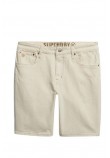 SUPERDRY D2 OVIN VINTAGE STRAIGHT SHORT ΤΖΙΝ ΒΕΡΜΟΥΔΑ ΑΝΔΡΙΚΗ OFF WHITE