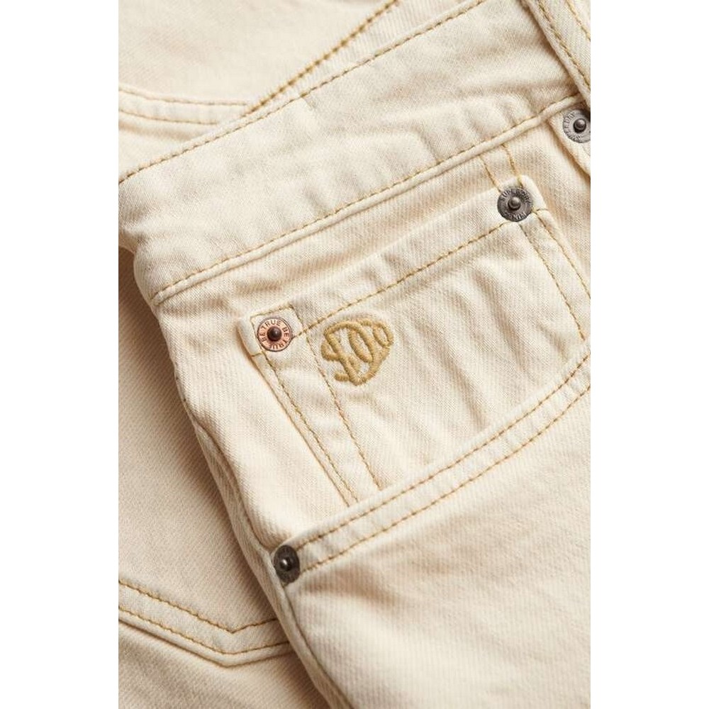 SUPERDRY D2 OVIN VINTAGE STRAIGHT SHORT ΤΖΙΝ ΒΕΡΜΟΥΔΑ ΑΝΔΡΙΚΗ OFF WHITE