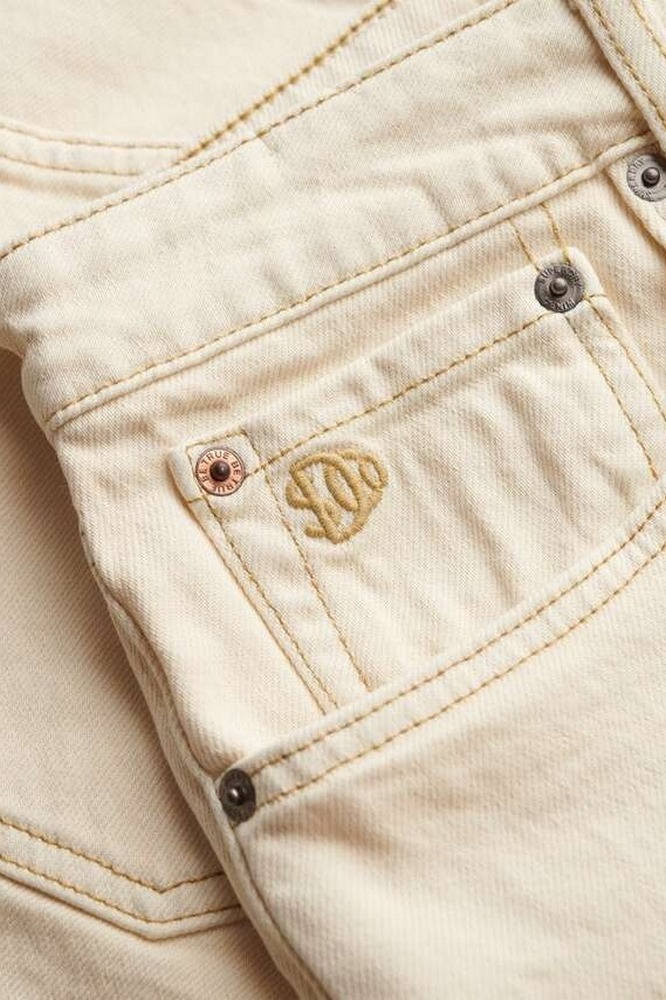 SUPERDRY D2 OVIN VINTAGE STRAIGHT SHORT ΤΖΙΝ ΒΕΡΜΟΥΔΑ ΑΝΔΡΙΚΗ OFF WHITE