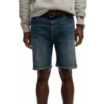 SUPERDRY D2 OVIN VINTAGE STRAIGHT SHORT ΤΖΙΝ ΒΕΡΜΟΥΔΑ ΑΝΔΡΙΚΗ BLUΕ DENIM