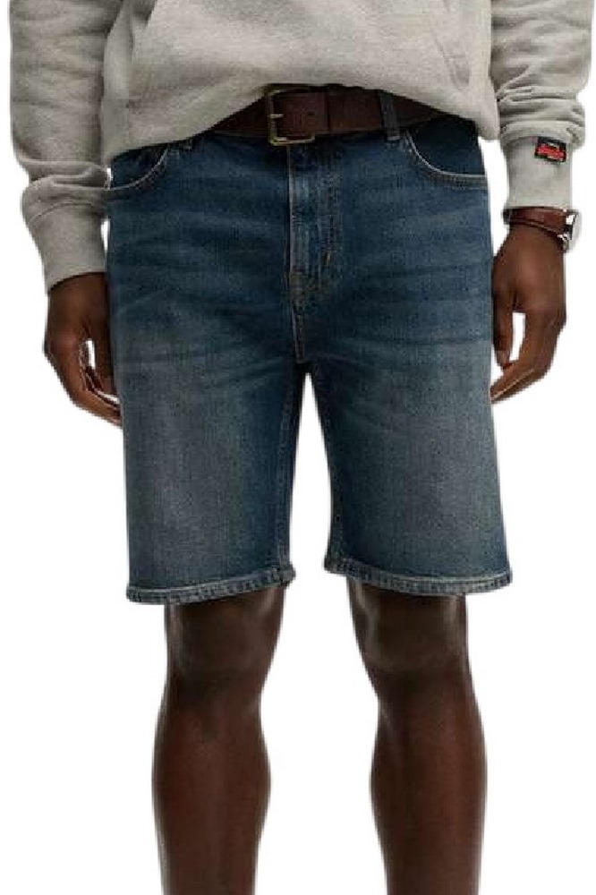 SUPERDRY D2 OVIN VINTAGE STRAIGHT SHORT ΤΖΙΝ ΒΕΡΜΟΥΔΑ ΑΝΔΡΙΚΗ BLUΕ DENIM
