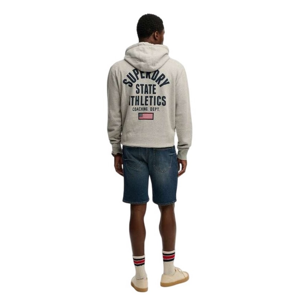 SUPERDRY D2 OVIN VINTAGE STRAIGHT SHORT ΤΖΙΝ ΒΕΡΜΟΥΔΑ ΑΝΔΡΙΚΗ BLUΕ DENIM