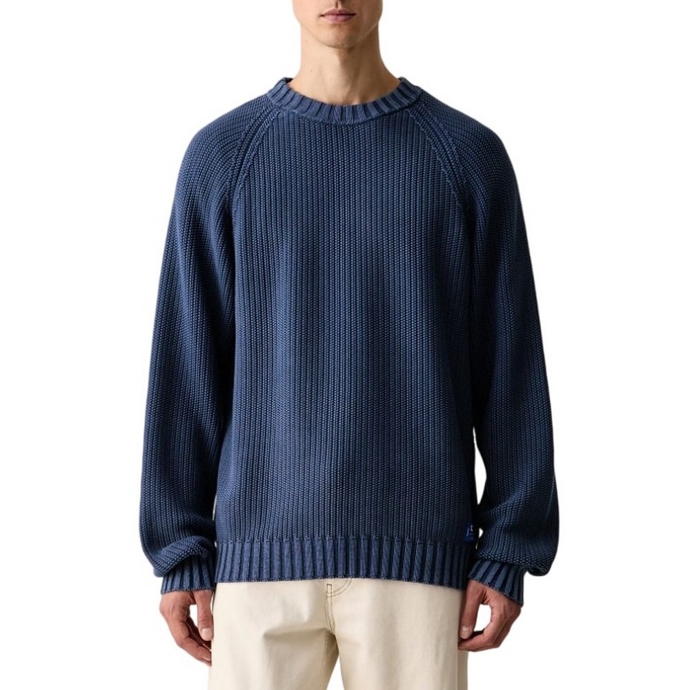 HUGO BOSS SONDYE-1 SWEATER ΜΠΛΟΥΖΑ ΠΛΕΚΤΗ ΑΝΔΡΙΚΗ NAVY