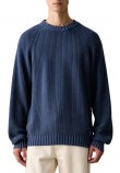 HUGO BOSS SONDYE SWEATER ΜΠΛΟΥΖΑ ΠΛΕΚΤΗ ΑΝΔΡΙΚΗ NAVY