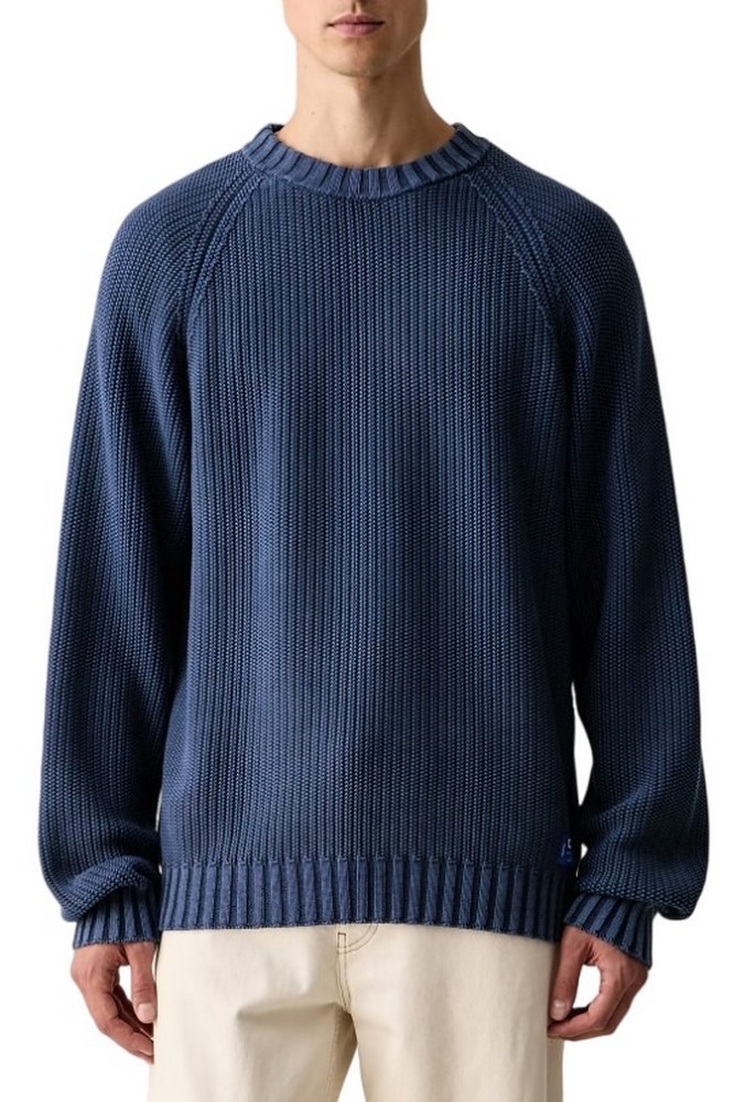 HUGO BOSS SONDYE-1 SWEATER ΜΠΛΟΥΖΑ ΠΛΕΚΤΗ ΑΝΔΡΙΚΗ NAVY