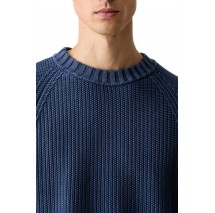 HUGO BOSS SONDYE-1 SWEATER ΜΠΛΟΥΖΑ ΠΛΕΚΤΗ ΑΝΔΡΙΚΗ NAVY