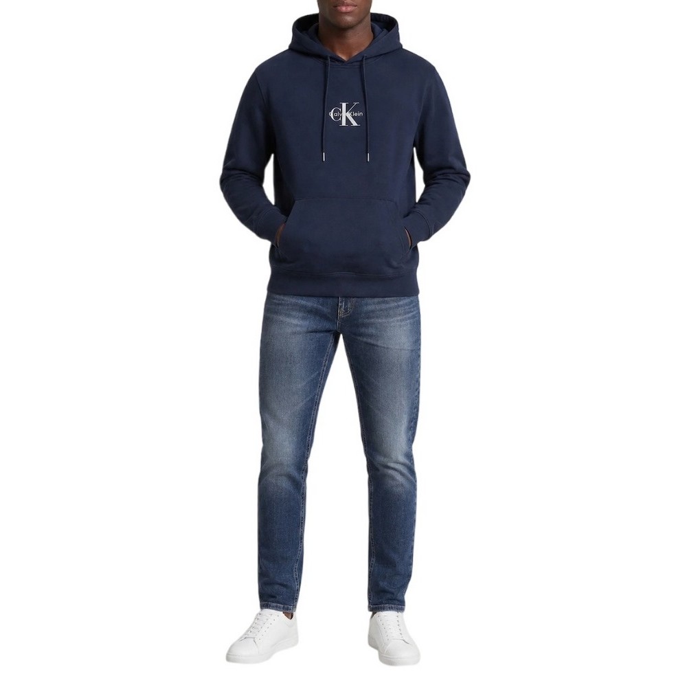 CALVIN KLEIN 350TERRY MICRO MNLG HOODIE ΦΟΥΤΕΡ ΜΠΛΟΥΖΑ ΑΝΔΡΙΚΗ NAVY
