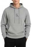 CALVIN KLEIN 350TERRY MICRO MNLG HOODIE ΦΟΥΤΕΡ ΜΠΛΟΥΖΑ ΑΝΔΡΙΚΗ GREY
