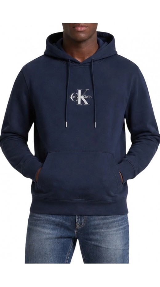 CALVIN KLEIN 350TERRY MICRO MNLG HOODIE ΦΟΥΤΕΡ ΜΠΛΟΥΖΑ ΑΝΔΡΙΚΗ NAVY