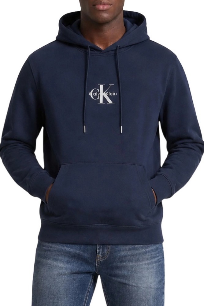 CALVIN KLEIN 350TERRY MICRO MNLG HOODIE ΦΟΥΤΕΡ ΜΠΛΟΥΖΑ ΑΝΔΡΙΚΗ NAVY