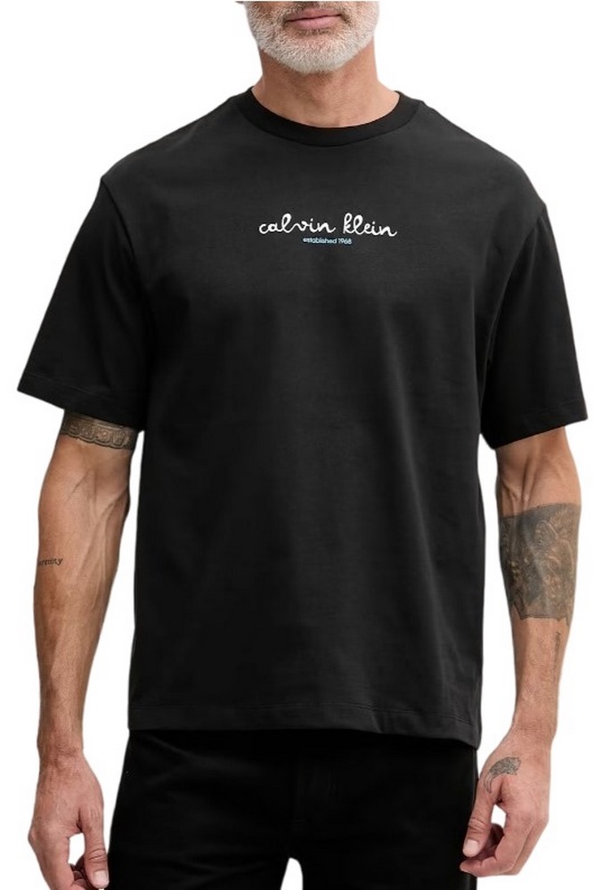 CALVIN KLEIN JEANS 16s CK TRVL LINES GRAPHIC T-SHIRT ΜΠΛΟΥΖΑ ΑΝΔΡΙΚΗ BLACK