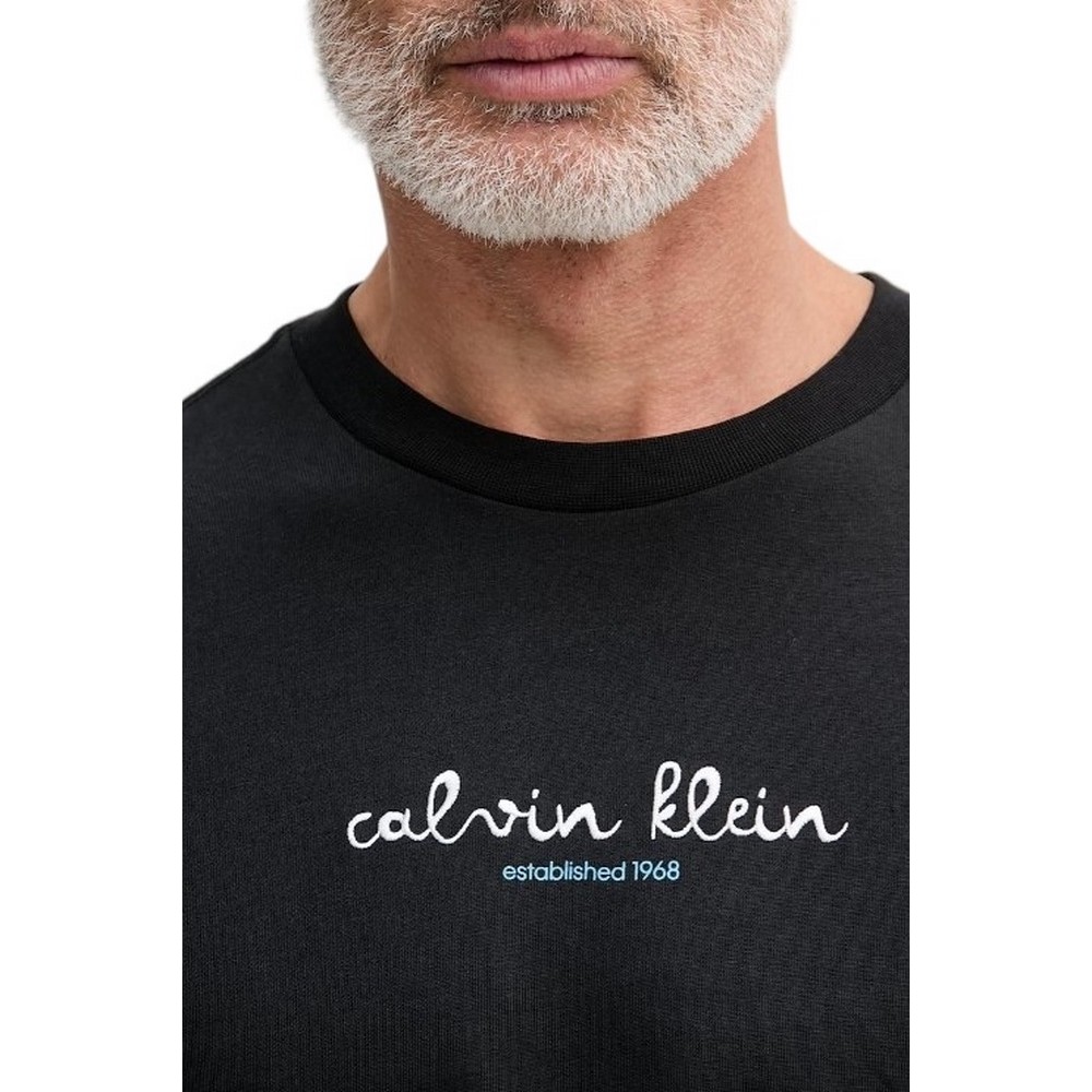 CALVIN KLEIN JEANS 16s CK TRVL LINES GRAPHIC T-SHIRT ΜΠΛΟΥΖΑ ΑΝΔΡΙΚΗ BLACK