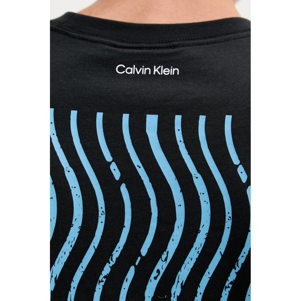 CALVIN KLEIN JEANS 16s CK TRVL LINES GRAPHIC T-SHIRT ΜΠΛΟΥΖΑ ΑΝΔΡΙΚΗ BLACK
