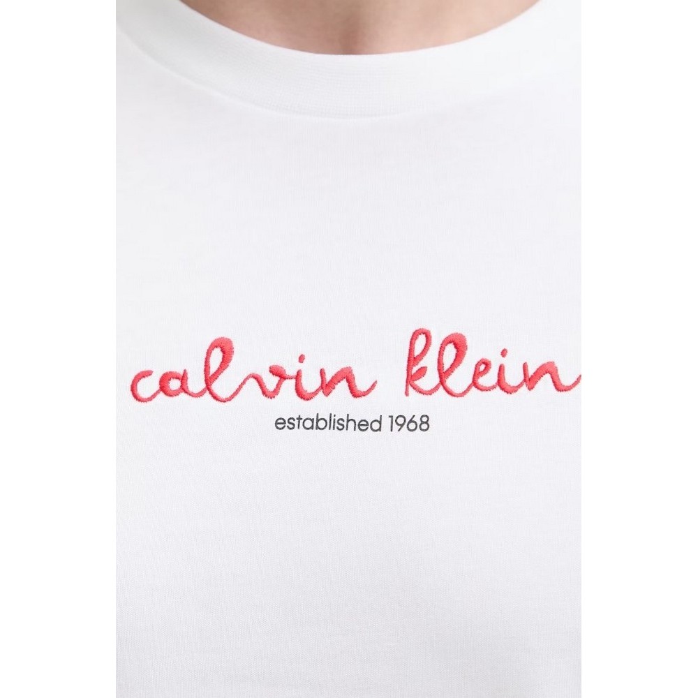 CALVIN KLEIN JEANS 16s CK TRVL LINES GRAPHIC T-SHIRT ΜΠΛΟΥΖΑ ΑΝΔΡΙΚΗ BRIGHT WHITE