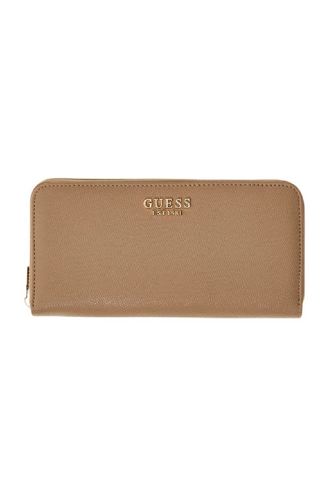 GUESS AMORETTE SLG LRG ZIP AROUND ΠΟΡΤΟΦΟΛΙ ΓΥΝΑΙΚΕΙΟ BEIGE