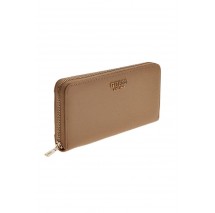 GUESS AMORETTE SLG LRG ZIP AROUND ΠΟΡΤΟΦΟΛΙ ΓΥΝΑΙΚΕΙΟ BEIGE