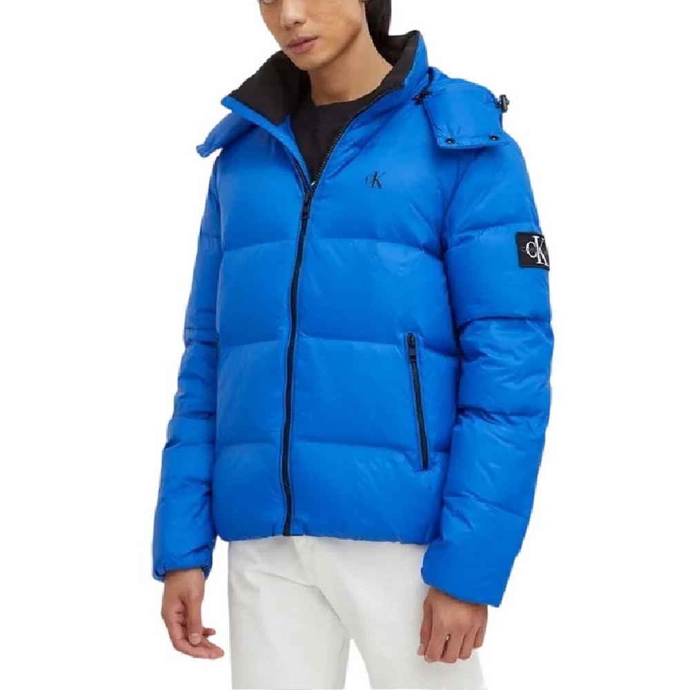 CALVIN KLEIN JEANS ESSENTIALS DOWN JACKET ΜΠΟΥΦΑΝ ΑΝΔΡΙΚΟ BLUE