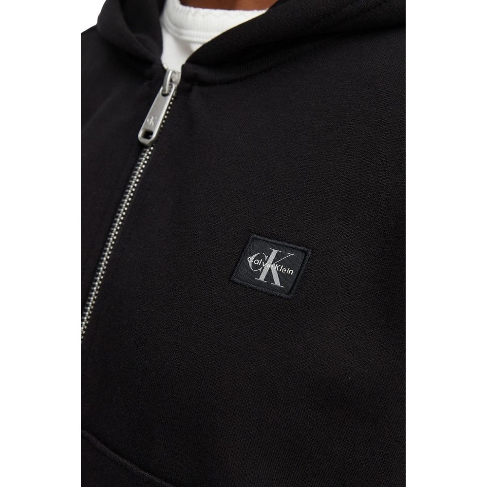 CALVIN KLEIN JEANS FRNCH TRRY BDG LG ΖΑΚΕΤΑ ΦΟΥΤΕΡ ΓΥΝΑΙΚΕΙΑ BLACK