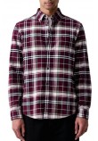 TOMMY JEANS REG FLANNEL CHECK SHIRT EXT ΠΟΥΚΑΜΙΣΟ ΑΝΔΡΙΚΟ BERRY