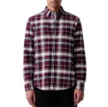 TOMMY JEANS REG FLANNEL CHECK SHIRT EXT ΠΟΥΚΑΜΙΣΟ ΑΝΔΡΙΚΟ BERRY