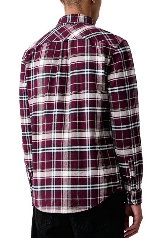 TOMMY JEANS REG FLANNEL CHECK SHIRT EXT ΠΟΥΚΑΜΙΣΟ ΑΝΔΡΙΚΟ BERRY