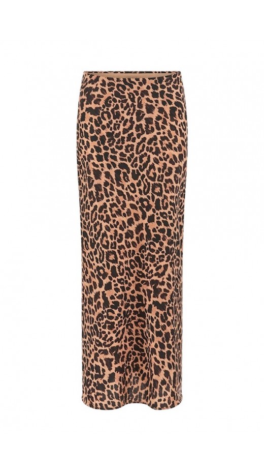 GUESS SIBILLA LONG SATIN SKIRT ΦΟΥΣΤΑ ΓΥΝΑΙΚΕΙΑ LEOPARD