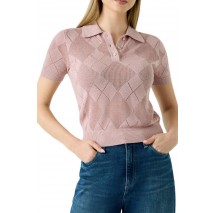 GUESS POLO MELODY SWTR ΜΠΛΟΥΖΑ ΚΟΝΤΟΜΑΝΙΚΗ ΓΥΝΑΙΚΕΙΑ PINK