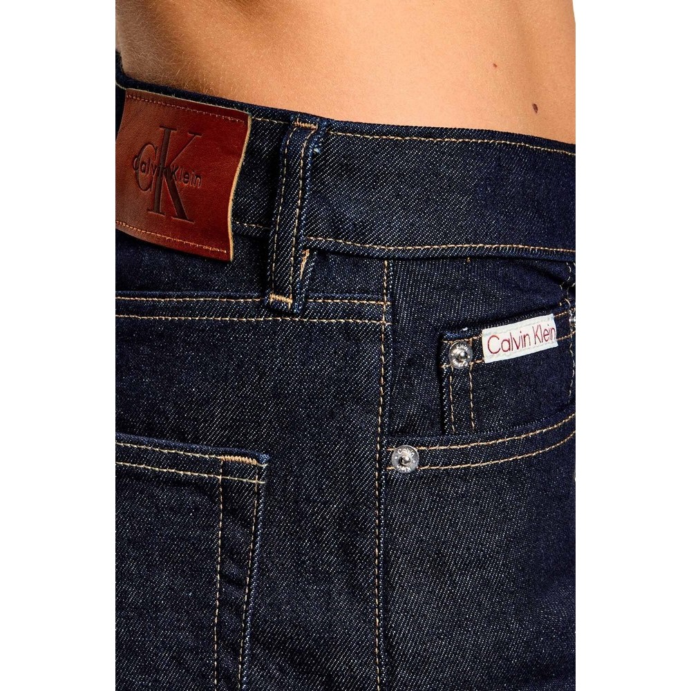 CALVIN KLEIN JEANS HIGH RISE LOOSE JEAN FOREVER INDIGO ΠΑΝΤΕΛΟΝΙ ΤΖΙΝ ΓΥΝΑΙΚΕΙΟ DARK INDIGO