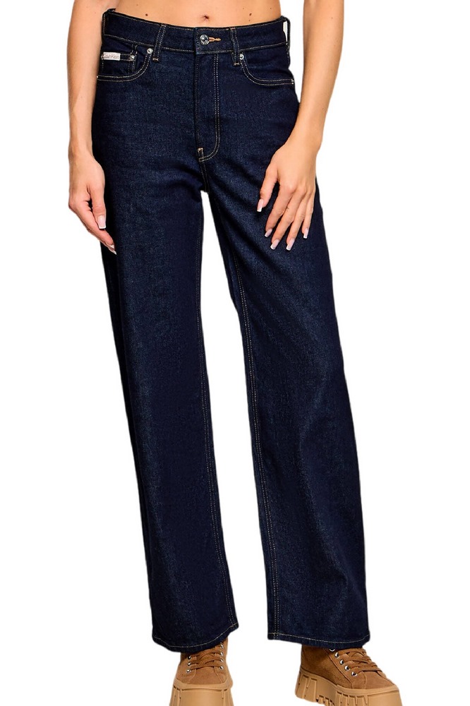 CALVIN KLEIN JEANS HIGH RISE LOOSE JEAN FOREVER INDIGO ΠΑΝΤΕΛΟΝΙ ΤΖΙΝ ΓΥΝΑΙΚΕΙΟ DARK INDIGO