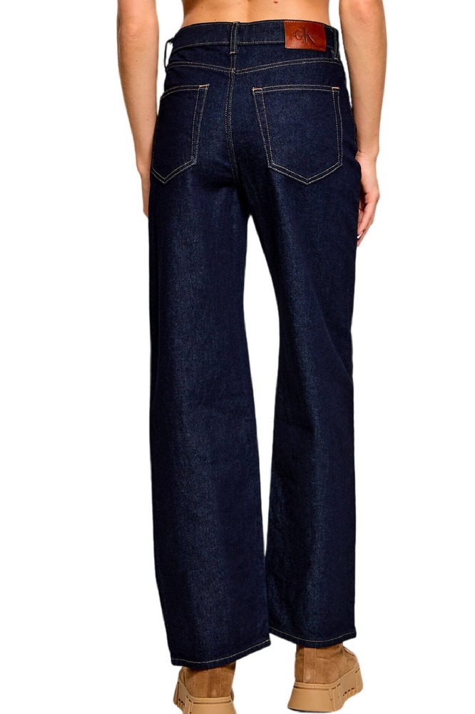 CALVIN KLEIN JEANS HIGH RISE LOOSE JEAN FOREVER INDIGO ΠΑΝΤΕΛΟΝΙ ΤΖΙΝ ΓΥΝΑΙΚΕΙΟ DARK INDIGO