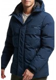 SUPERDRY CITY PADDED HOODED WIND PARKA ΜΠΟΥΦΑΝ ΑΝΔΡΙΚΟ NAVY