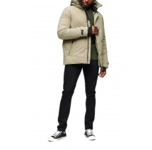 SUPERDRY CITY PADDED HOODED WIND PARKA ΜΠΟΥΦΑΝ ΑΝΔΡΙΚΟ KHAKI