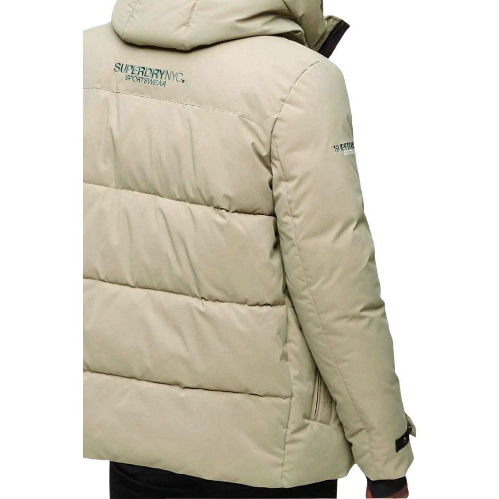 SUPERDRY D4 SDCD CITY PADDED HOODED WIND PARKA ΜΠΟΥΦΑΝ ΑΝΔΡΙΚΟ KHAKI