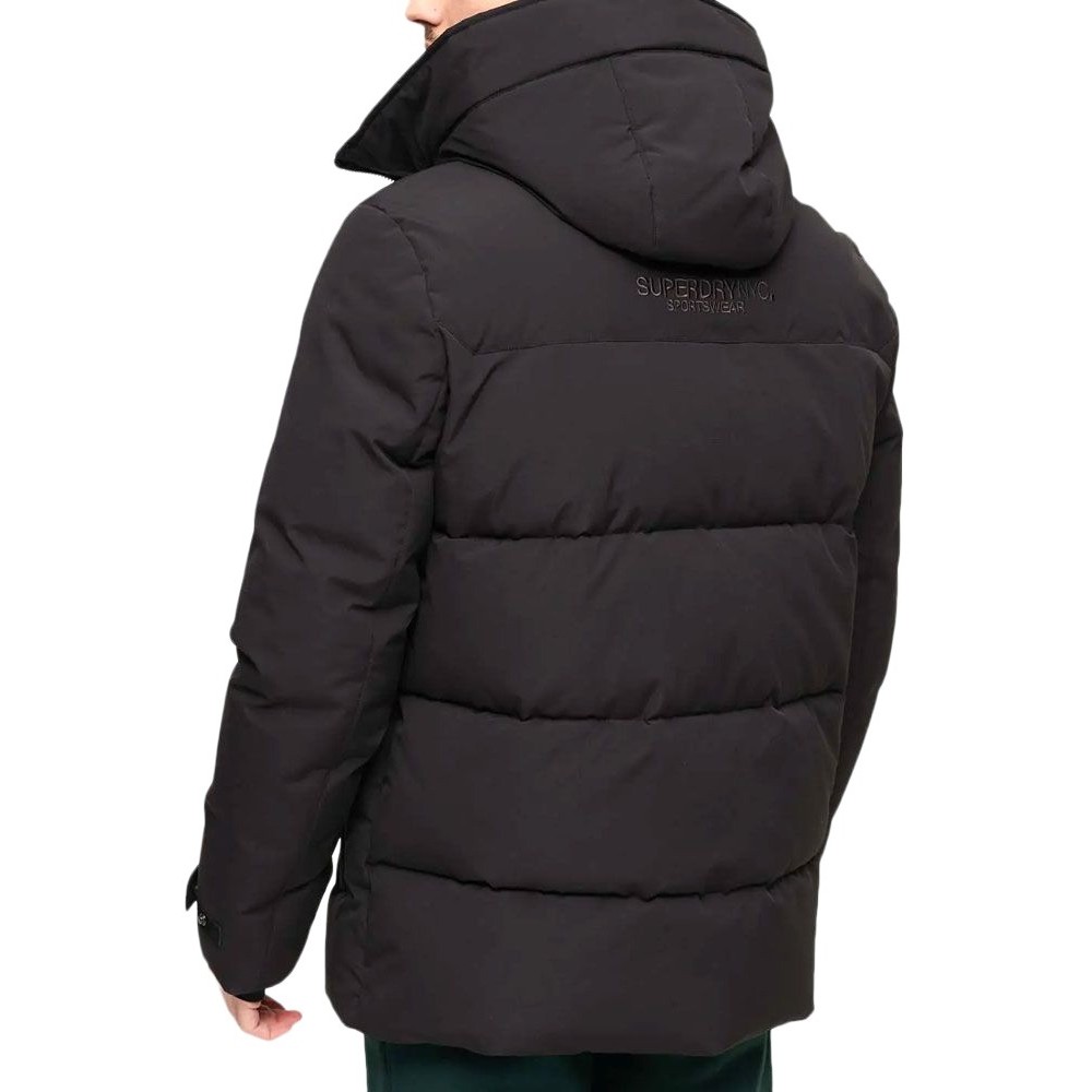 SUPERDRY CITY PADDED HOODED WIND PARKA ΜΠΟΥΦΑΝ ΑΝΔΡΙΚΟ BLACK