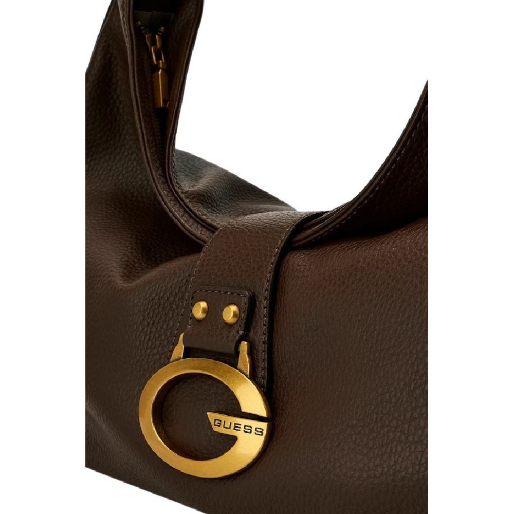 GUESS CAMDEN LARGE SHOULDER BAG ΤΣΑΝΤΑ ΓΥΝΑΙΚΕΙΑ ESPRESSO